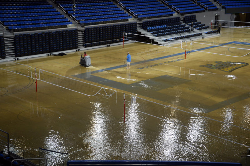Water Damage from Burst Pipe