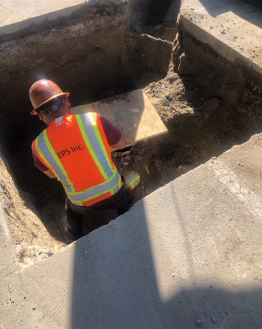 EPS performing a sewer rehabilitation
